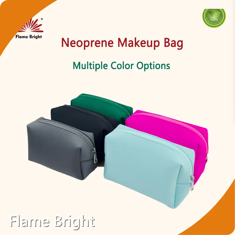 Flame Bright Cosmetic Bag Manufacturer the Specific Price Needs to Be Calculated Based on the Thickness of the Material and the Type of Fabric Laminated on the Surface. Cosmetic Bag Manufacturer Supply 1