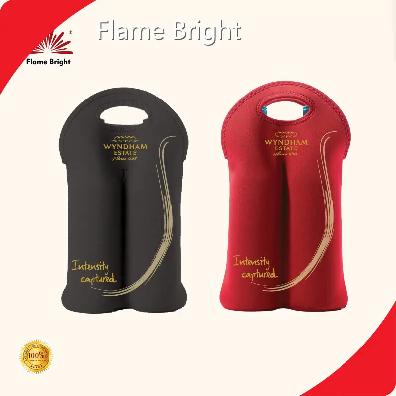 Neoprene Bottle Tote Bottle Bag Wholesale - Flame Bright 1