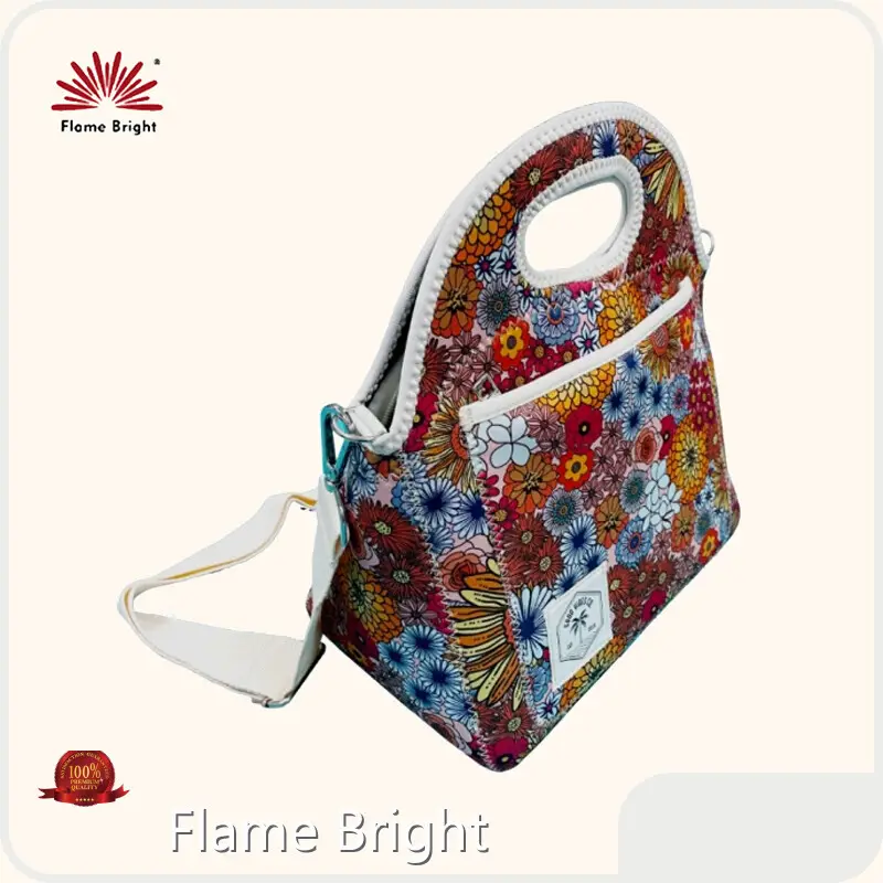 Flame Bright Neoprene Lunch Bag Washable Neoprene Lunch Bag Washable Supply 1