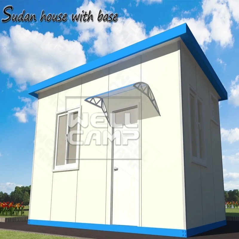 Wellcamp simple Sudan house EPS sandwich panel prefab living room & office Homes Built From Simple Design--C01 1