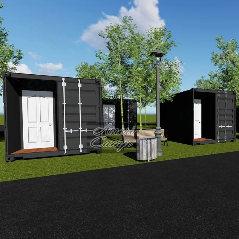 20'GP Prefabricated Shipping Container House For Holiday Resort Shipping Container Home Companies-S03 1