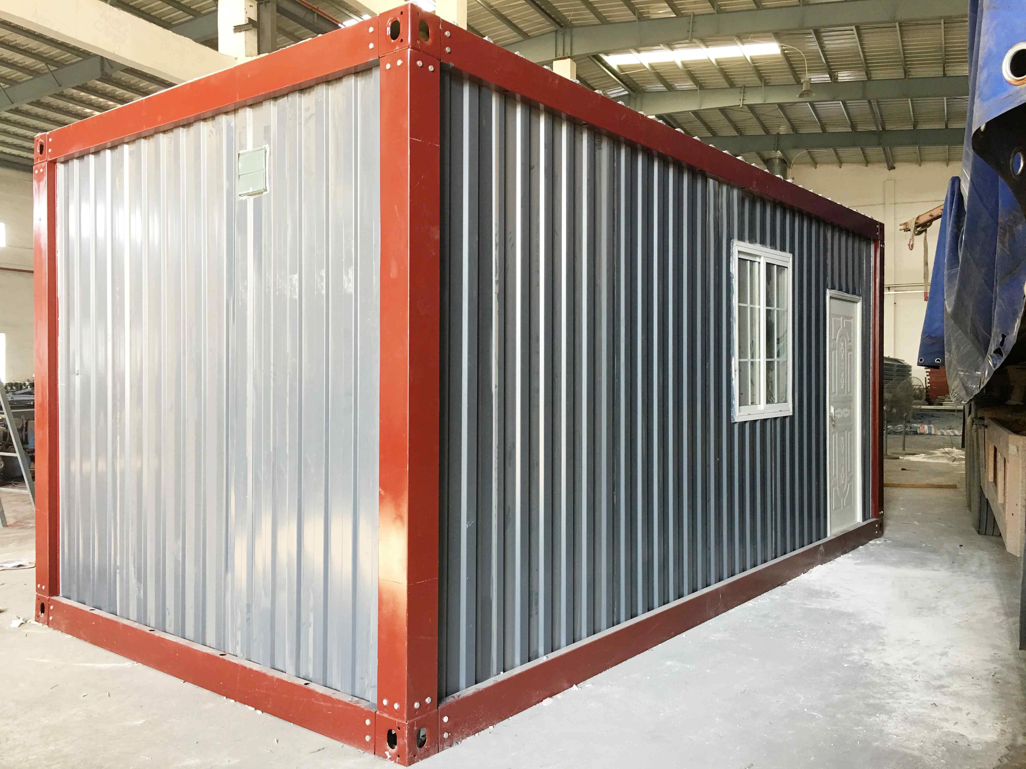 Wellcamp Prefabricated Detachable Container House with Bathroom & Toilet Small Prefab Cabins  -D32 1