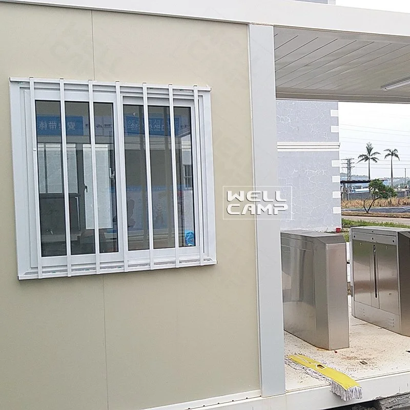 Easy Move Glass Wool Plat Pack Container Steel Structure House Modular Homes Open Floor Plans-P02 1