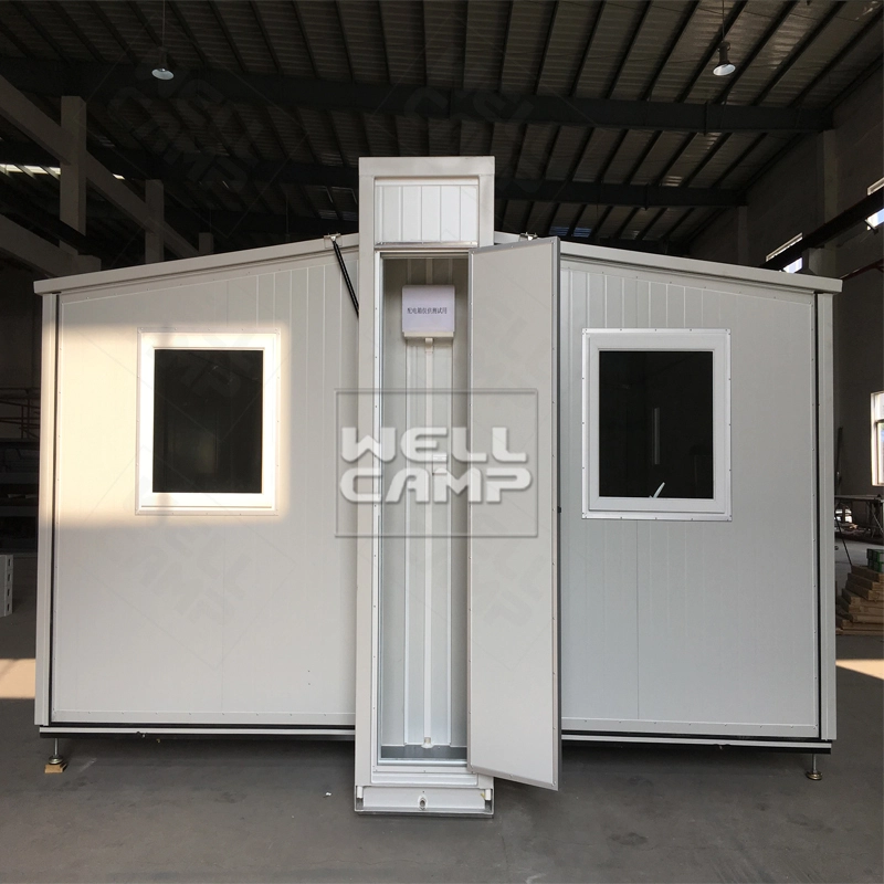 Wellcamp prefab expandable container house collapsible container house with electrical system expandable container homes for sale 1