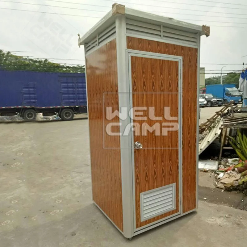 EPS Wooden Color Movable Portable Toilet Container Communal Facilities Small Prefab Cabins Sitting Toilet -T02 1