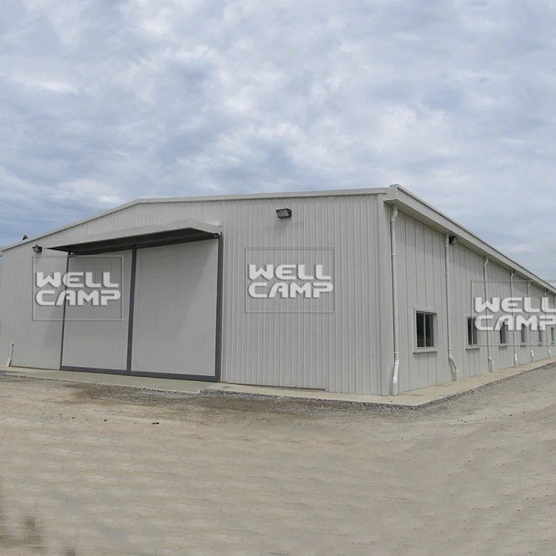 Prefabricated Light Steel Structure Warehouse with EPS Sandwich Panel Cheap Manufactured Canteen Project-W01 1