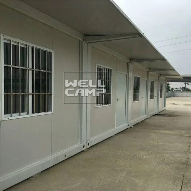 Modern Fireproof Sandwich Panel Flat Pack Container Toilet Prefabricated Small Homes Container Guest House 1