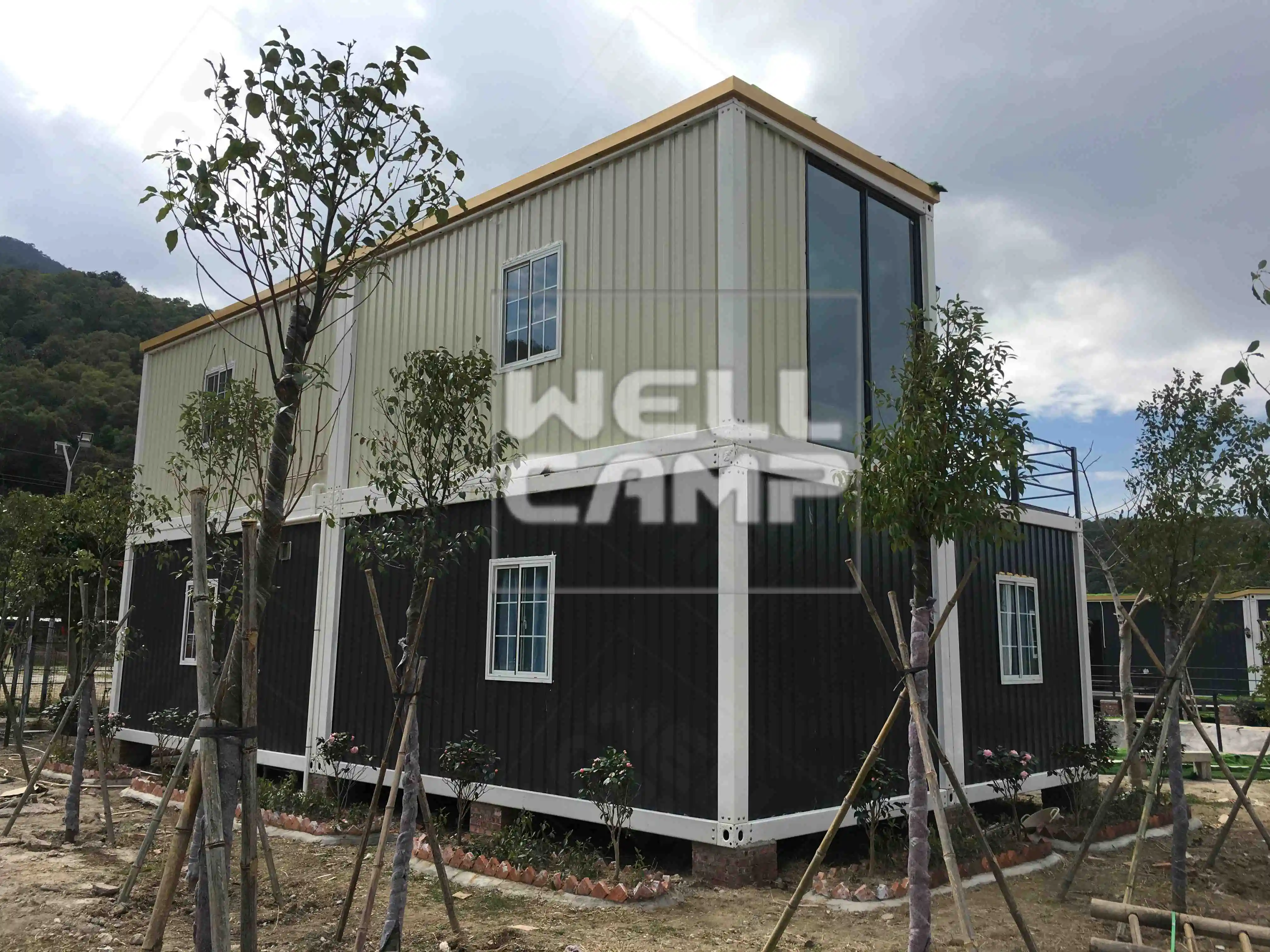 Easy Installation Two Floors Prefab Container House for Resort Hotel  Luxury Manufactured Homes V-13 1