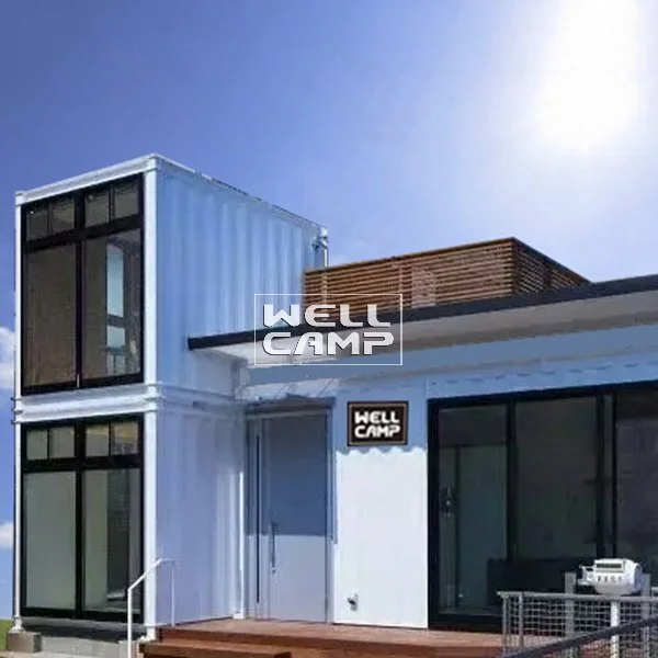 Modern Design Double Floor Container Villa with Two Bedroom Flat Stacks Containers Prefabricated Houses China -V07 1