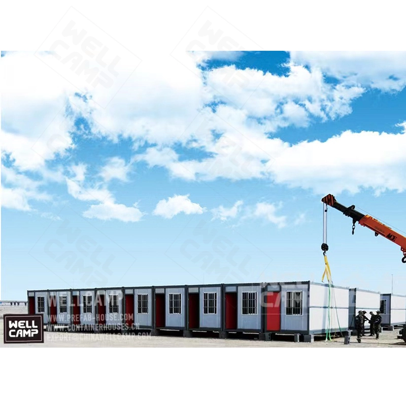 Aman Standard Mobile Folding Container House Durable Easy Assemble Sandwich Panel Labor Camp Prefabricated Prefab House 1