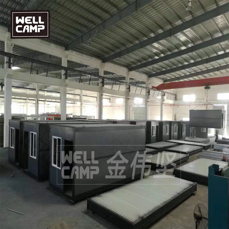 Folding container house in Germany modern prefab cabins China wellcamp prefab house 1
