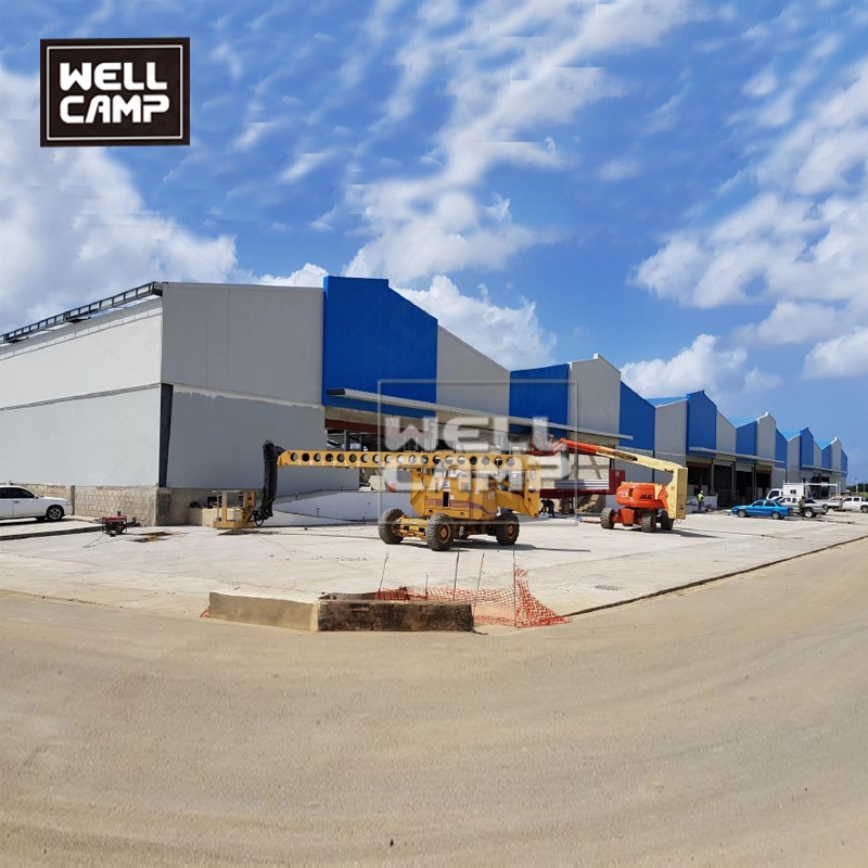 Customized steel structure workshop prefab steel construction building with one meter concrete 1