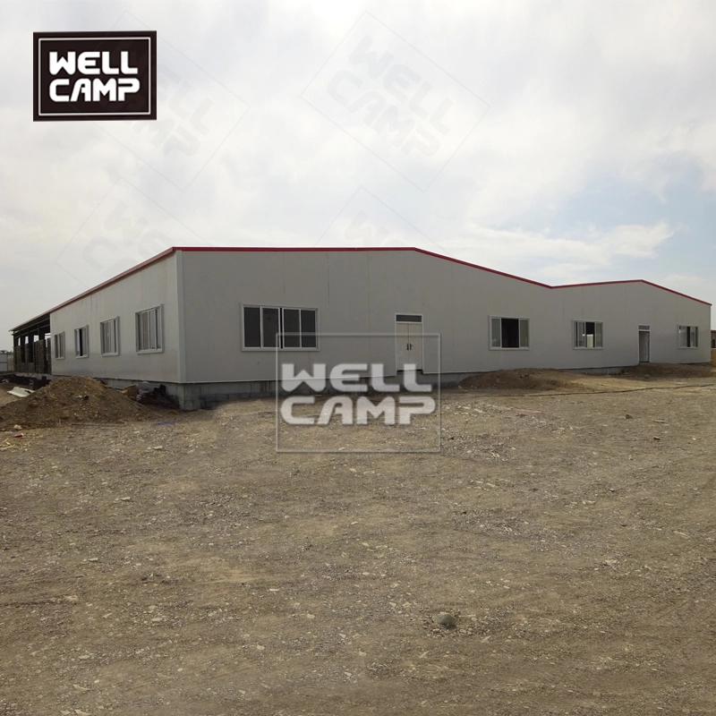 Prefab steel construction building steel frame warehouse cheap modern prefab labor camp 1