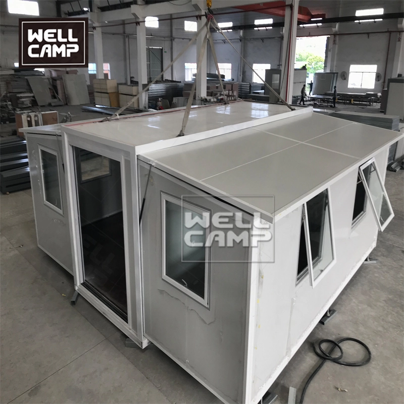 Wellcamp expandable prefab container house two bedrooms strong prefabricated modular homes 1
