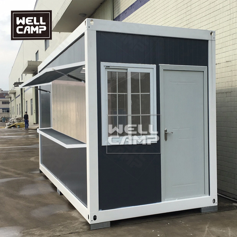 Wellcamp flat pack container coffee shop economical prefab food storage container easy  assemble house 1
