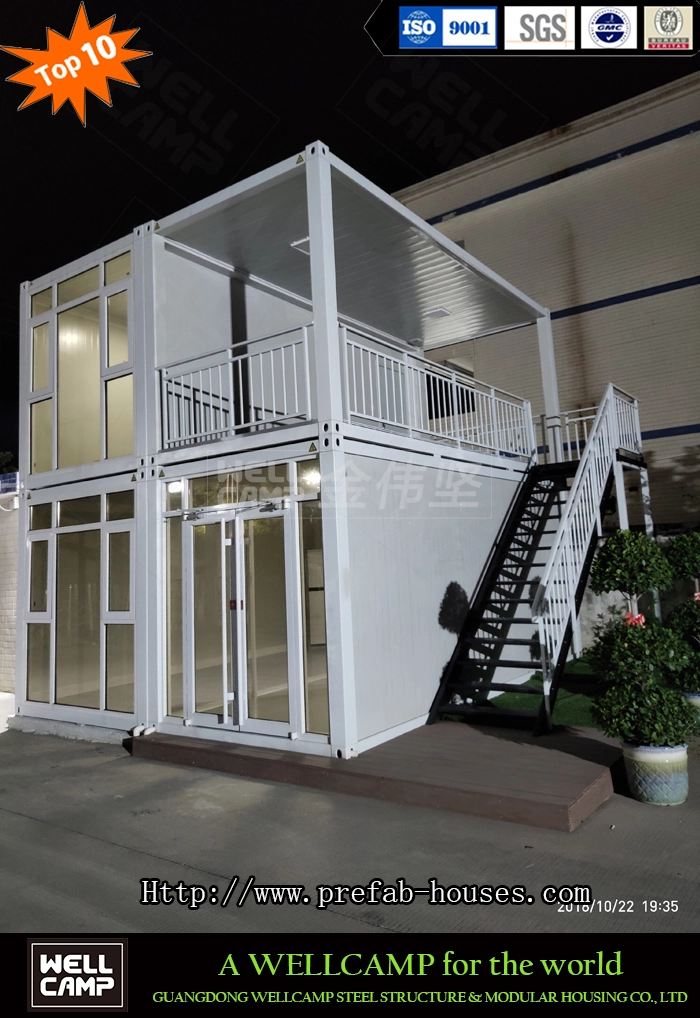 Two Floor Fast Install Duplex Loft Prefabricated Flat Pack Container House for Sale 1