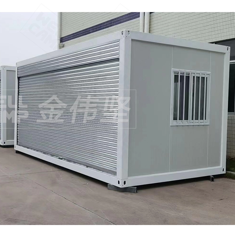 Flat Pack Container Storage/Shop With Rolling Gate 1