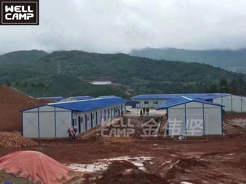 Hot selling affordable steel prefab labor camp k house quick assembled living room dormitory office school knockdown houses 1