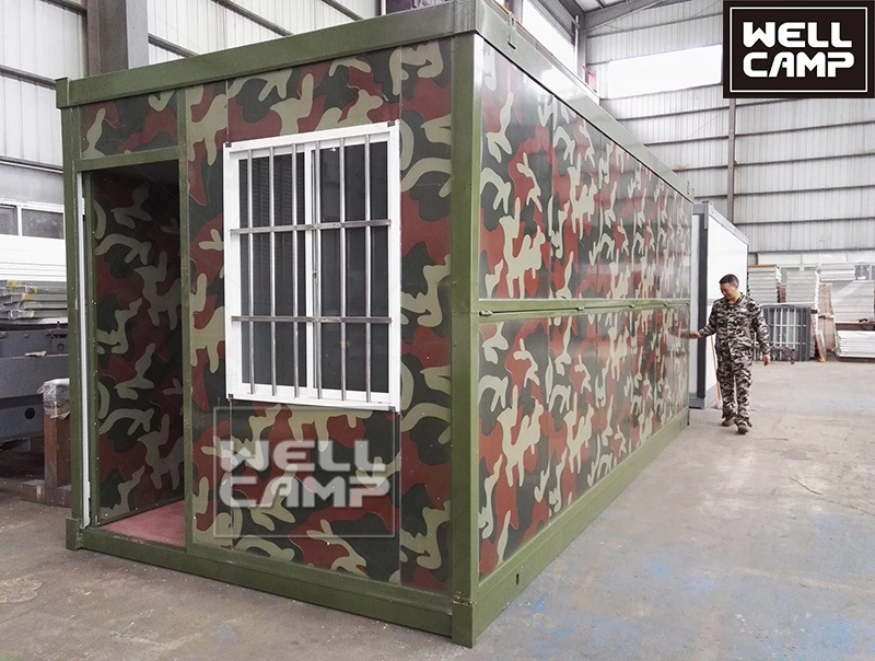 WELLCAMP high quality army folding container houses durable mobile temporary house 20ft affordable prefab homes 1