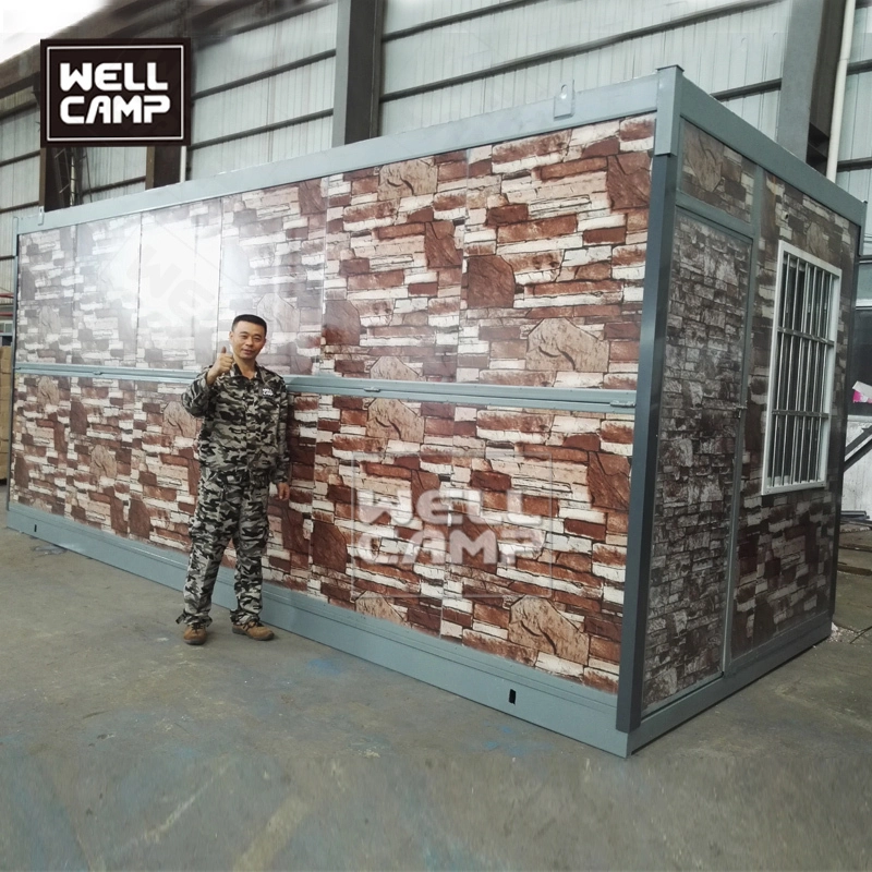 Folding container house for isolation room Oman folding container house wood grain foldable container homes Australia 1
