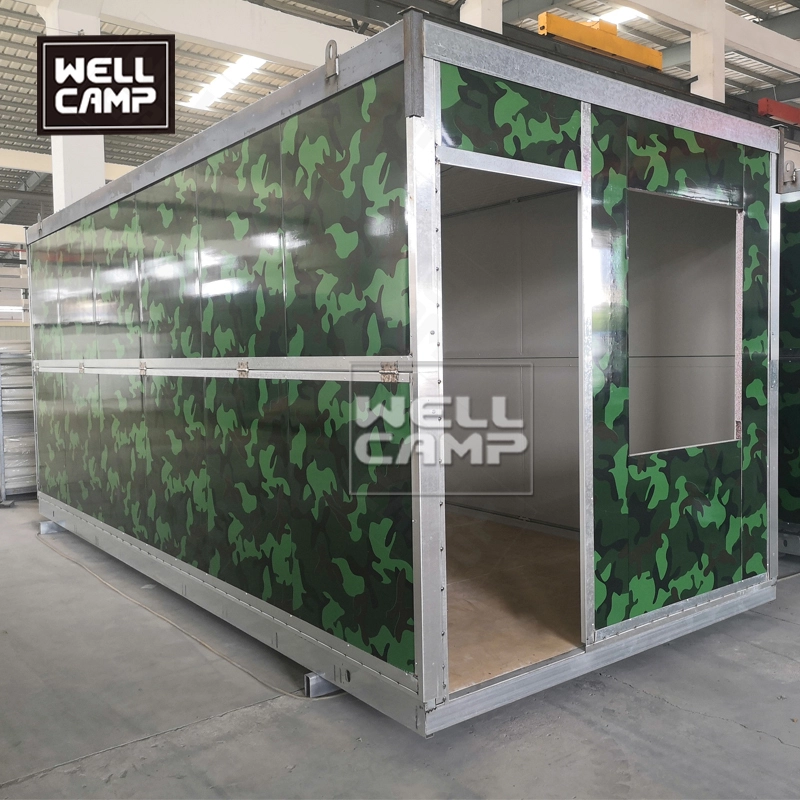 WELLCAMP folding container house temporary modular prefab house small container homes for government project in Philippines 1