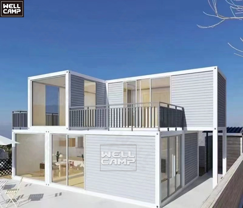 Villa steel structure prefab villa modern design hotel light weight gauge steel frame pre fabricated house prefab home 1