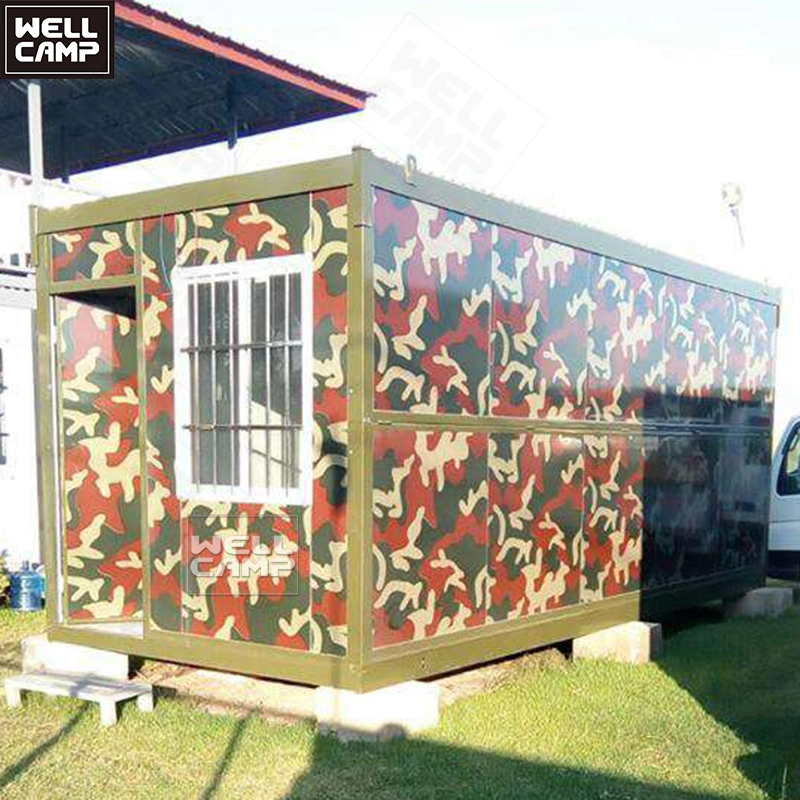 Durable steel folding container house camouflage army home prefab easy to install foldable houses with high quality 1
