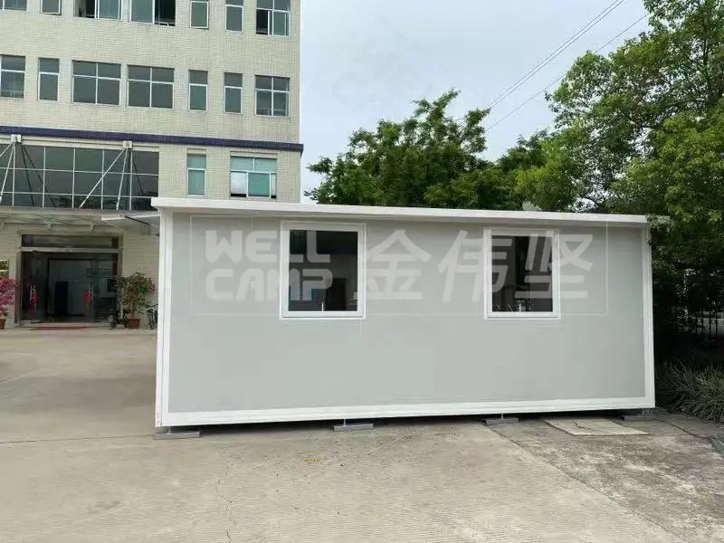 WELLCAMP Expandable Container Home With Solar Energy Portable Shipping Container House With 2 Bedrooms 1