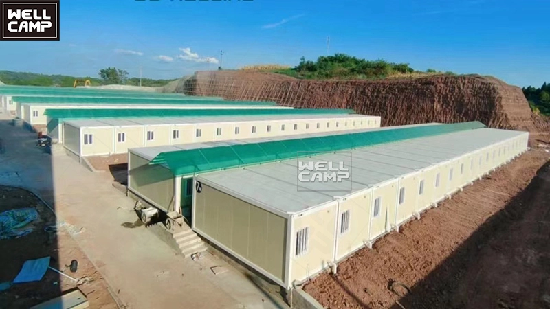 WELLCAMP flat pack container house for dormitory office hotel 20ft 40ft durable steel homes prefab houses 1
