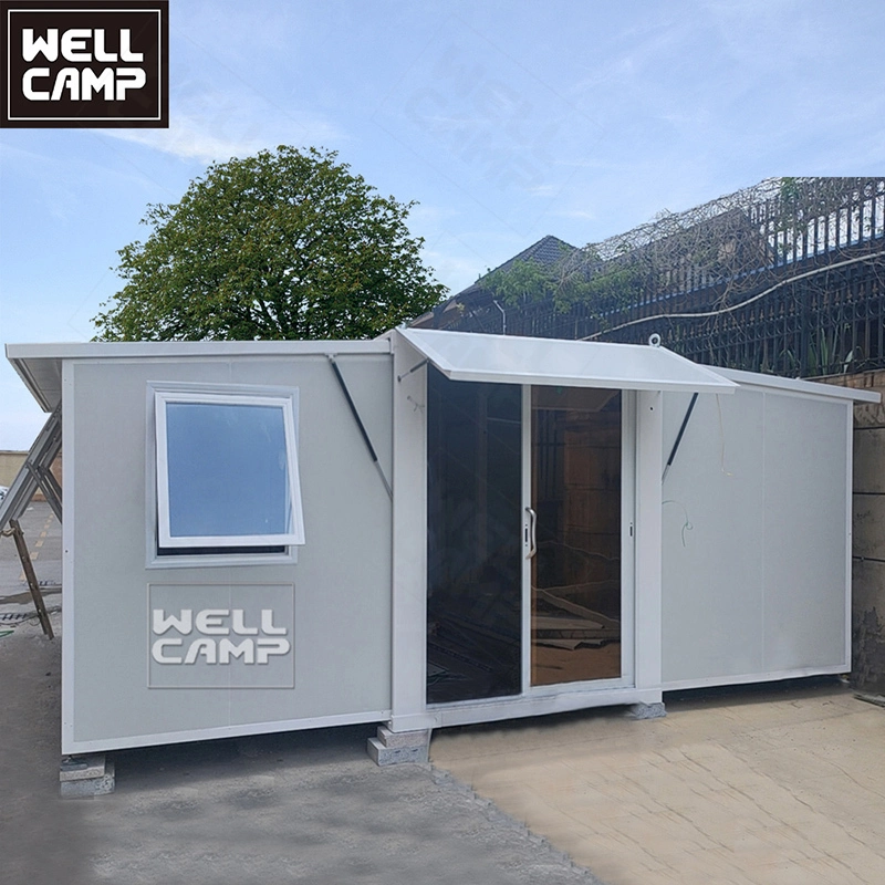WELLCAMP Top sale expandable container house with two or three room easy to install mobile prefab homes 1