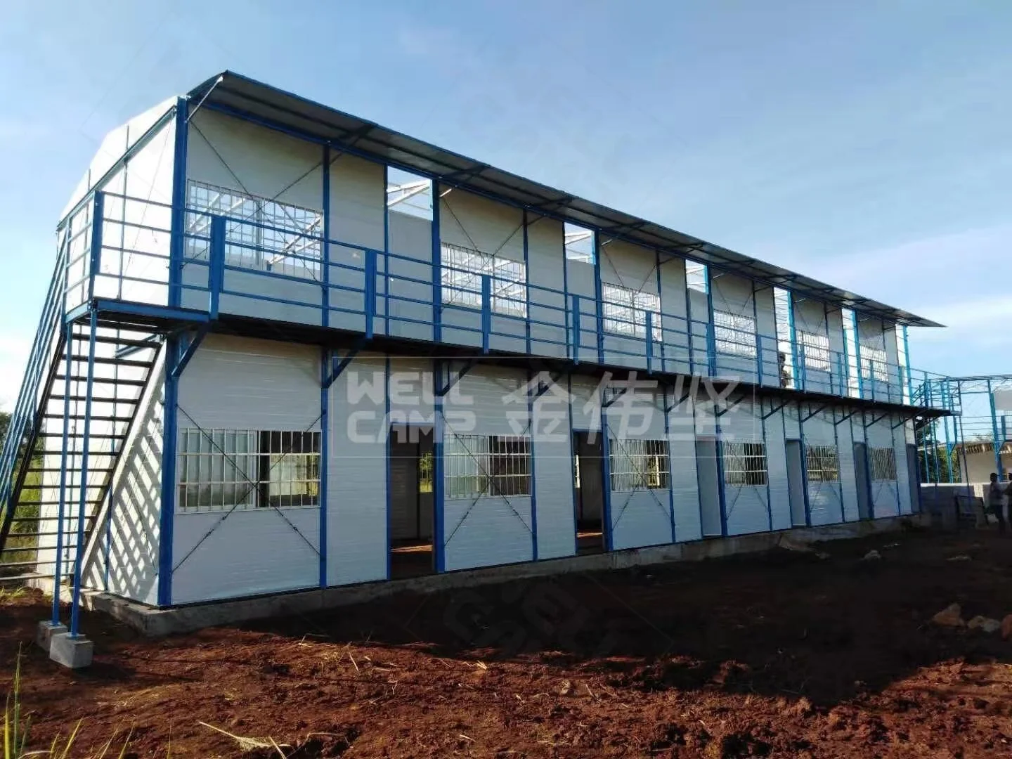 WELLCAMP modular prefabricated houses for knockdown house labor camp easy assemble prefab K house 1