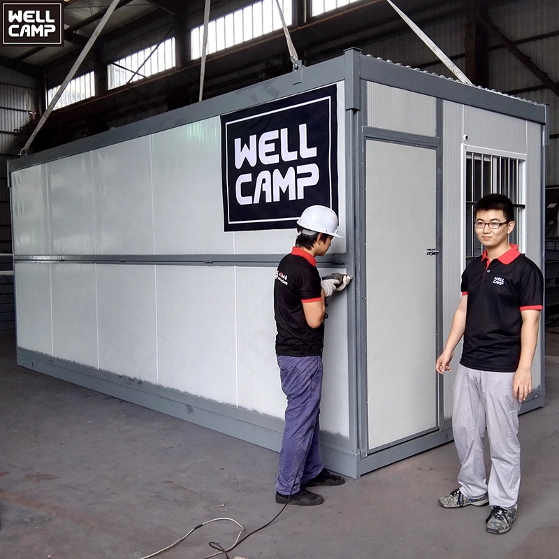 WELLCAMP high quality waterproof fireproof rustproof folding container house firm prefab homes foldable container house 1