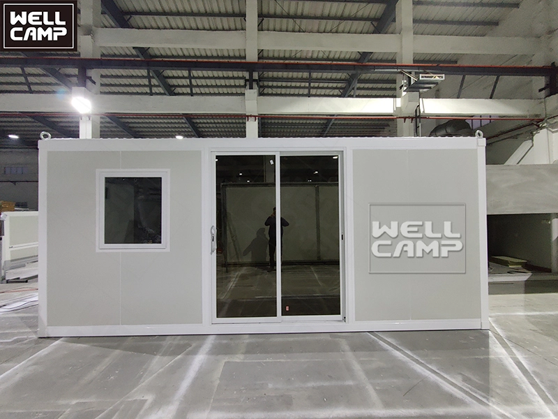 New fashion modular houses one side expandable container house with two room one bathroom quick assemble prefab homes tiny house 1