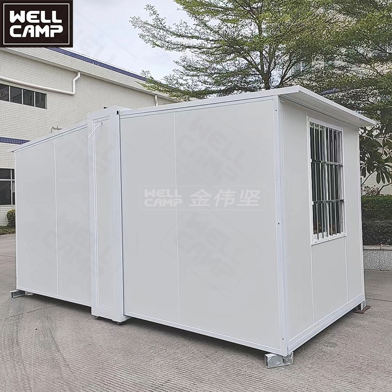 WELLCAMP durable container tiny house home Installation without crane expandable tiny houses prefab with wheels can push 1