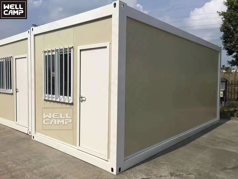 WELLCAMP firm strong flat pack container house price mobile prefab homes living container houses with high quality 1
