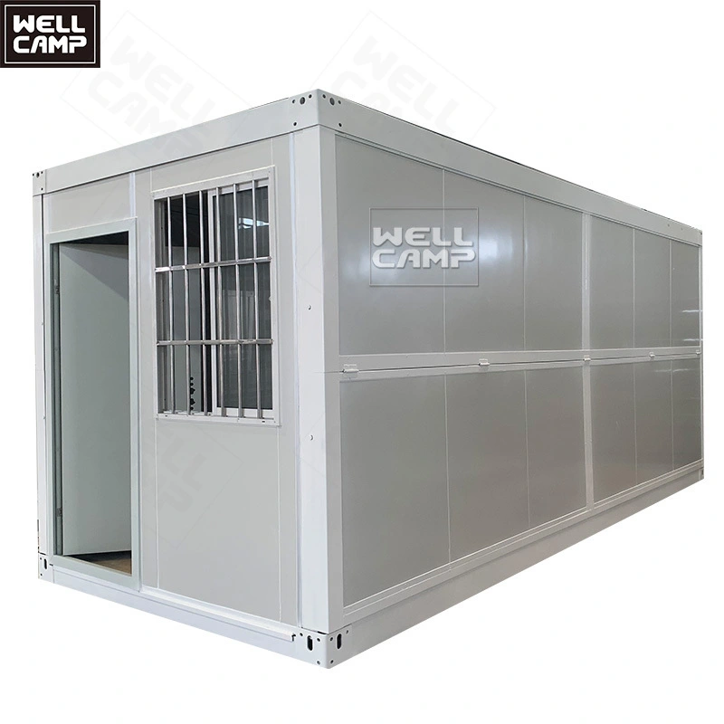 Lengthen folding container house firm durable prefab foldable flat pack living container houses price luxury design 1