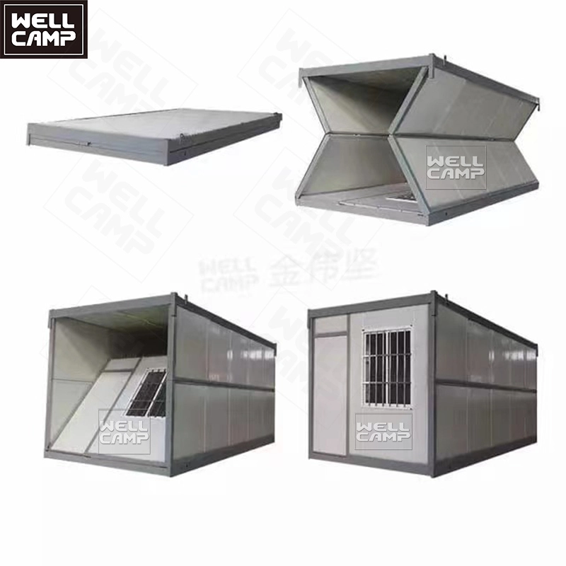 Luxury foldable container house 4 minutes install house firm Prefabricated folding container office dormitory living room hotel 1