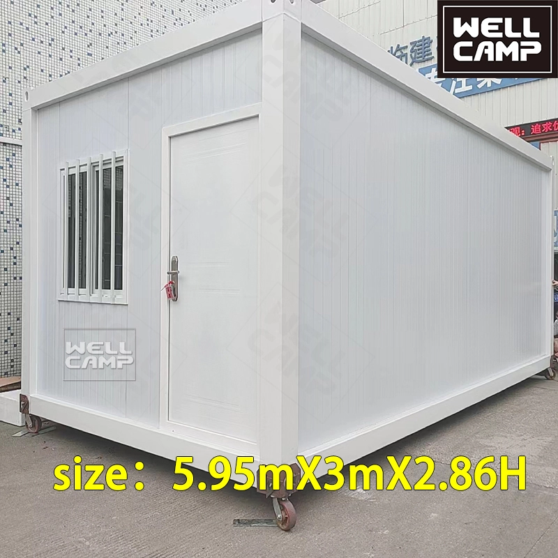 WELLCAMP new design mobile detachable flat pack container house home prefabricated office hotel dormitory living prefab houses 1