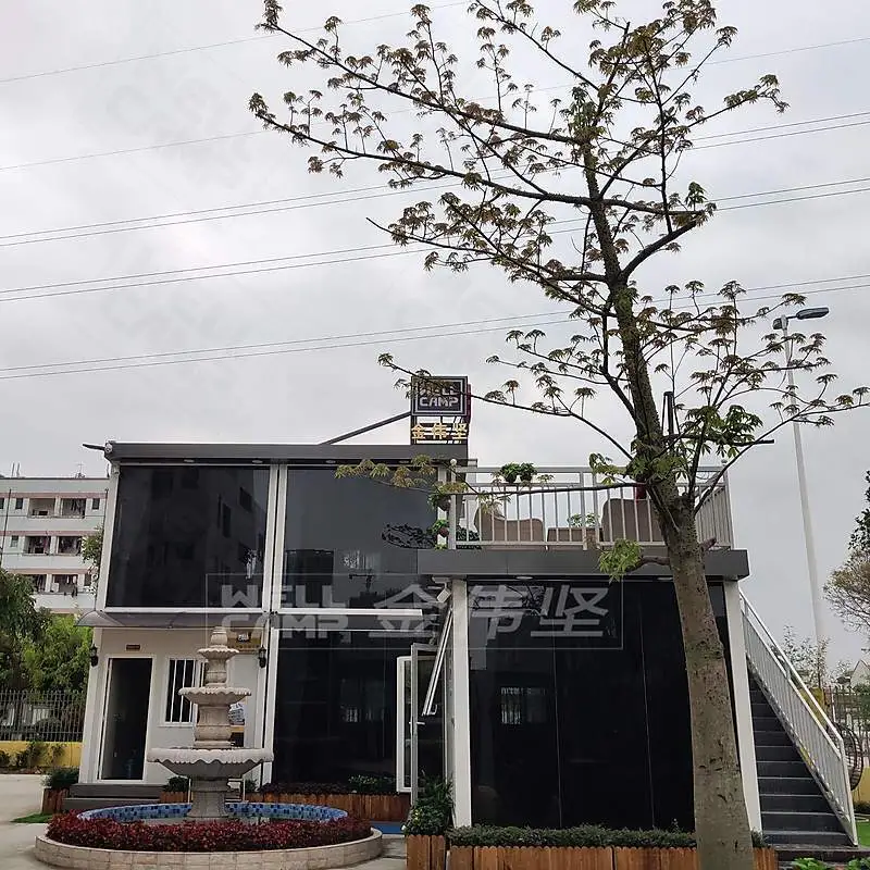 WELLCAMP luxury customized galvanized steel Flat Pack container garden house 1