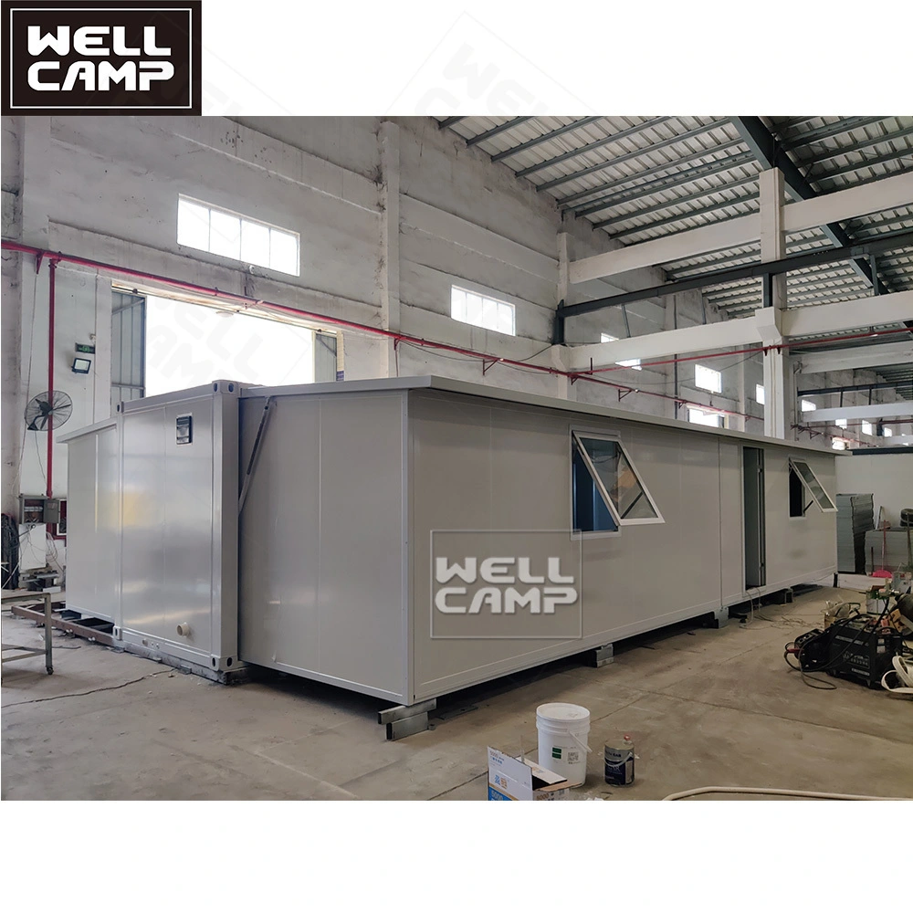 WELLCAMP 40FT Expandable Container Houses Container Villa 3 Bedrooms Foldable House To Live In With Bathroom 1