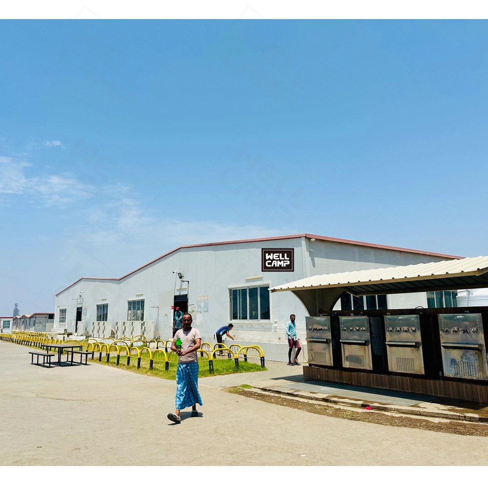 WELLCAMP low cost prefab T house durable steel structure dormitory modular warehouse affordable building high quality materials 1