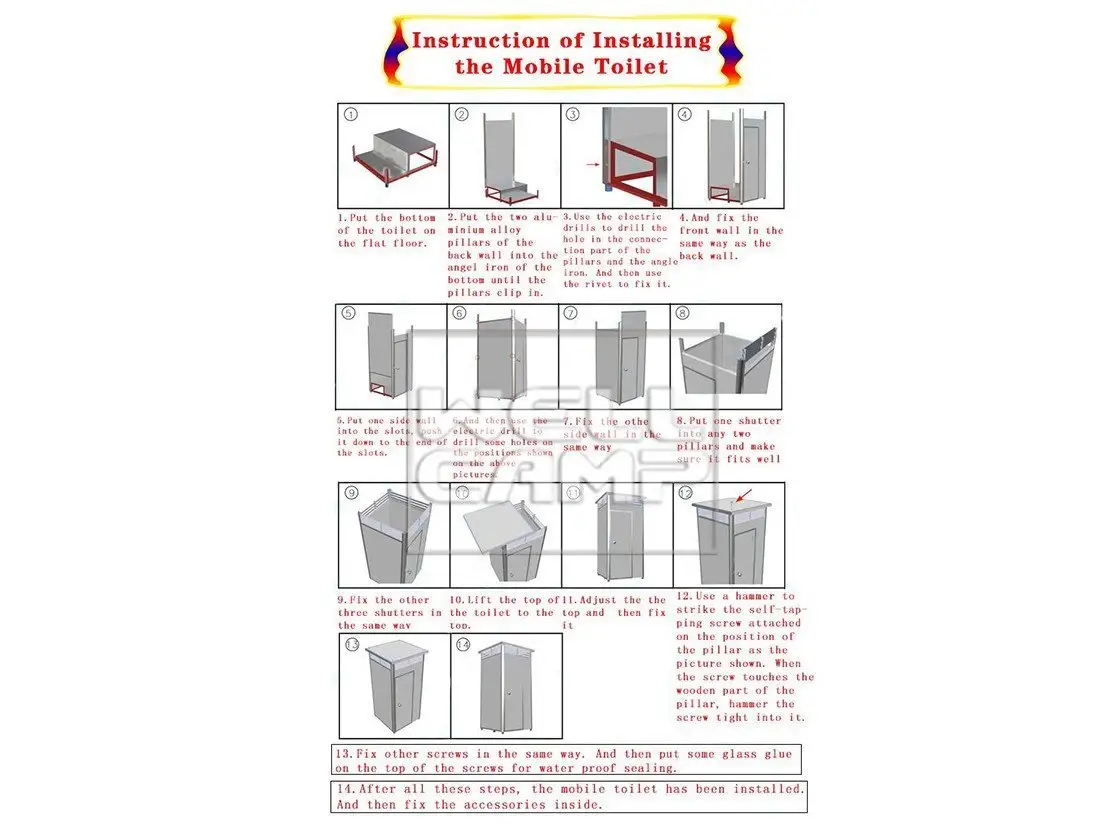 plastic portable toilet container Bulk Buy 4