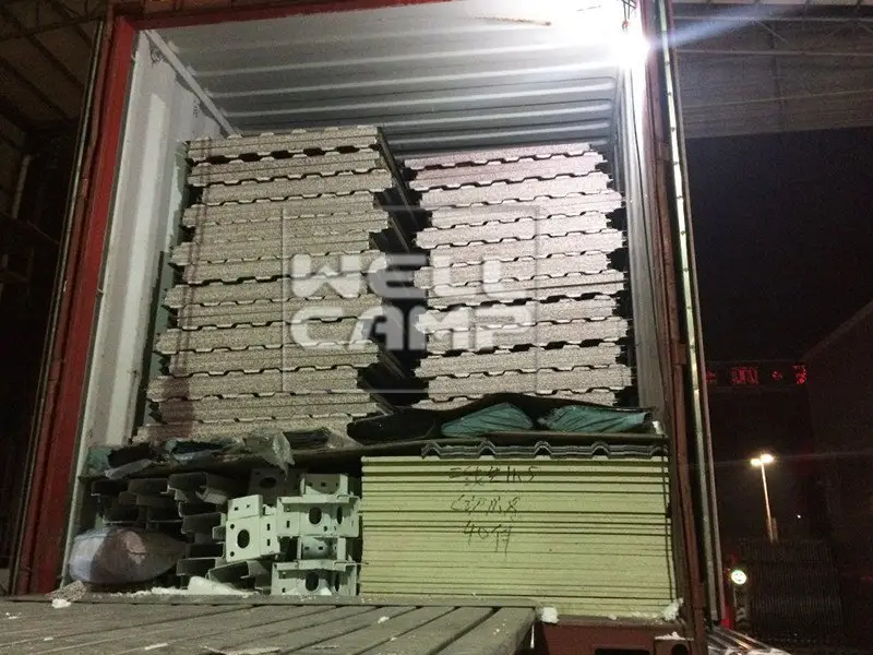 flat pack 20 ft container tiny style OEM flat pack containers WELLCAMP 6