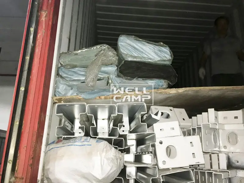Custom security booth feet container shipping WELLCAMP 7