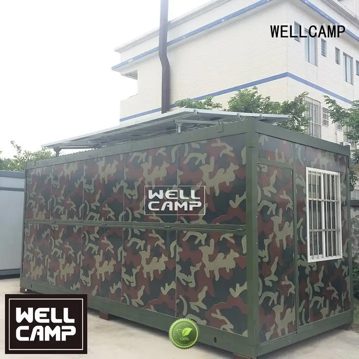 WELLCAMP Brand storey prefabricated solar foldable container house 1