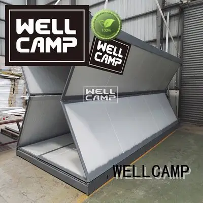 resort prefab cost WELLCAMP foldable container house 1