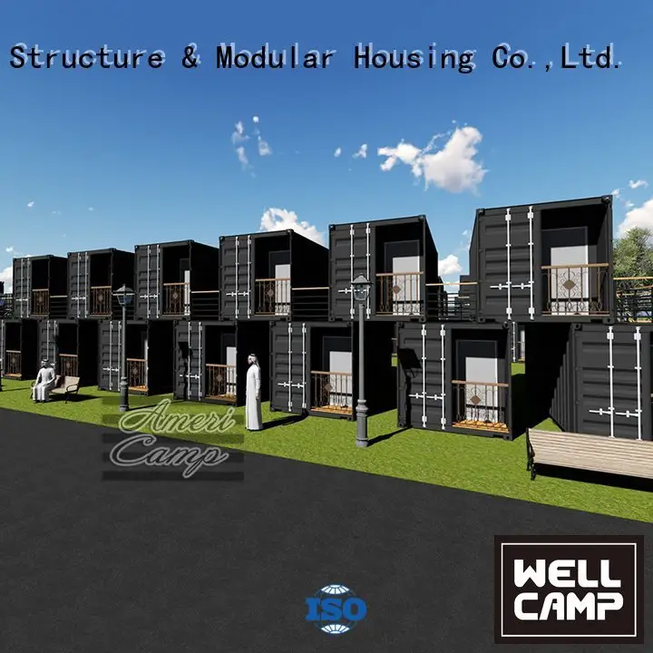 Quality houses made out of shipping containers WELLCAMP Brand holiday shipping container home builders 1