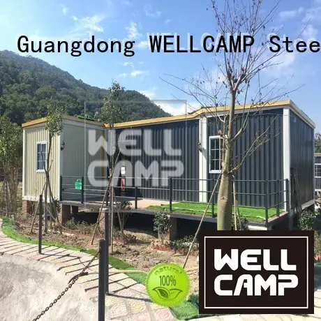 Hot custom container homes glass three double WELLCAMP Brand 1