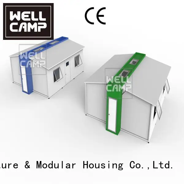 WELLCAMP expandable shipping container home family student dormitory expandable 1