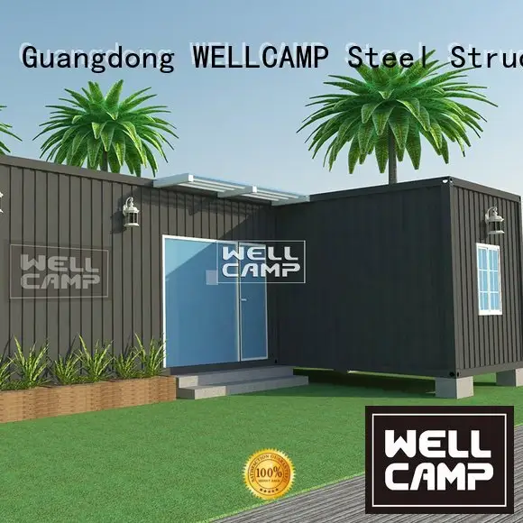 custom container homes floor container installation WELLCAMP 1